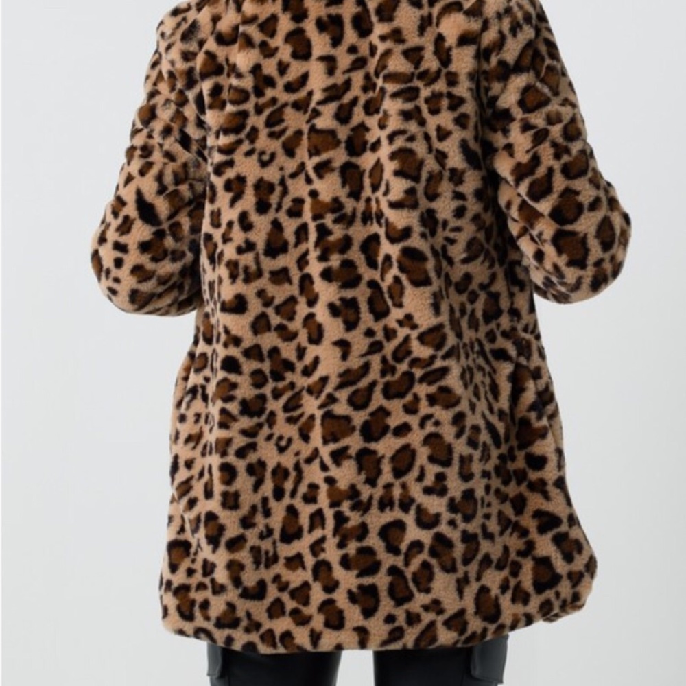 Great Gift! NEW COZY Leopard Animal Print Fancy Jacket Coat SMALL - Picture 13 of 13